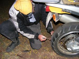 Fixing the puncture on GK